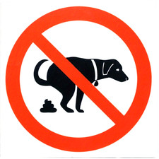Tin Metal Signs Home D cor 8x8 No Dog Excrement Allowed Heavy-Duty Metal No Dog
