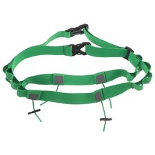 2 Pcs Sports Belt Pocket Waist Running Bib for Runners Race with Storage Loops