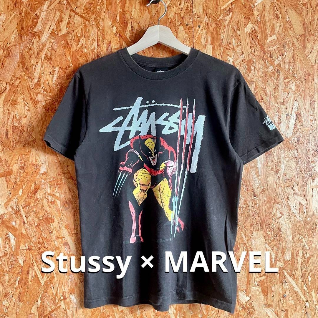 Stussy MARVEL Wolverine X-MEN collaboration T-shirt size S vintage