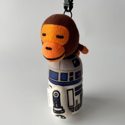 A BATHING APE BAPE x STAR WARS MOBILE CLEANER MASCOT Plush Keychain R2-D2 jp
