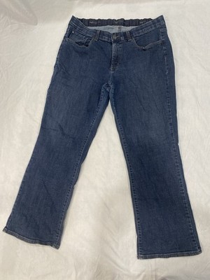Lee Simply Soft Plus Size High Rise Stretch Straight Leg Blue Denim Jeans