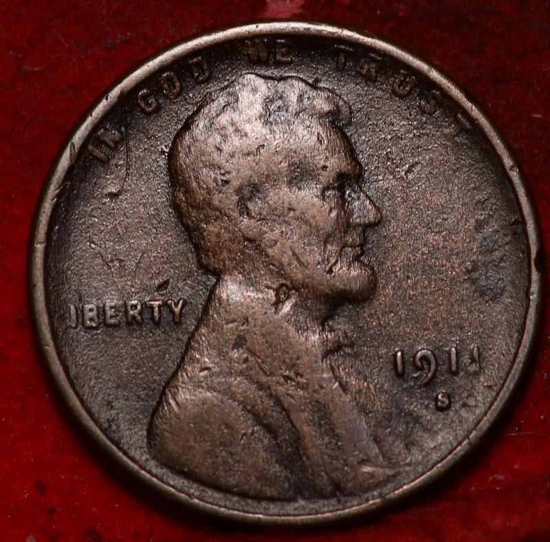 1911-S San Francisco Mint Copper Lincoln Wheat Cent
