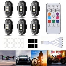 6PCS Wireless LED Strobe Lights with Remote Control, Wireless LED Warning