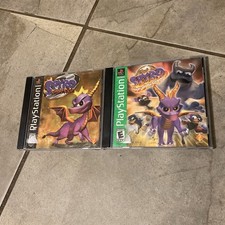Spyro 2 Ripto's Rage & Year Of The Dragon PlayStation 1 Gold Foil Black Label
