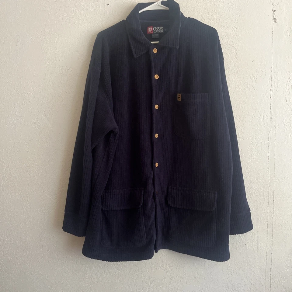 Chaps Ralph Lauren Vintage Chore Soft Pana Hombre’s Talla Grande Chaqueta Foto 2 de 4