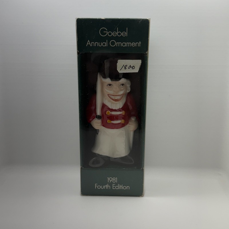 Goebel Annual Ornament 1981 Fourth Edition Painted Toy Soldier Dated