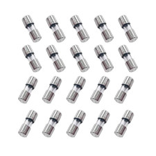 20PCS Mini Glass Fuses 110V 125V 3A Slow-Blow Time Delay Fuse Xmas Light Strings