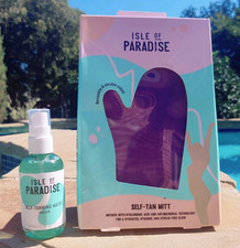    Isle of Paradise Self-Tanning Water MEDIUM 3.38 oz  Self Tan Mitt Brand New