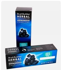 1 Pack of Herbal Toothpaste Infused with Activate Charcoal - Flouride Free