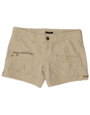 SISLEY Damen Jeans Shorts IT 42 Medium W30 Grün Baumwolle BG18