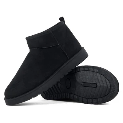 INNERSECT Womens Ankle Boots Winter Boots Warm Faux Fur Lining Slip On Snow Platform Boots