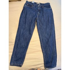 Levi's 80s Mom Jeans Women's Size 33 x 30 High Rise Tapered Blue Denim