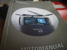 Genuine Motorola V3 Mobile Phone Manual