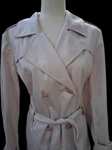 Gabardina para mujer St. John Sport rosa pálido talla L excelente - Imagen 3 de 6