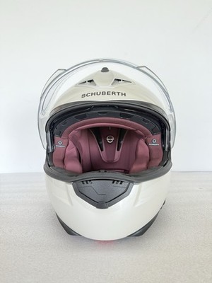 Schuberth C3 Pro Helmet White Size M 57 Modular Flip Up w/ Pinlock 