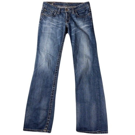 Big Star Jeans Women 32 Casey Low Rise Bootcut Medium Wash Denim BWCA8FS