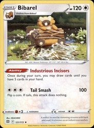 Bibarel 121/172 Holo Rare Brilliant Stars