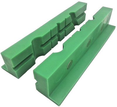 6'' Urethane Multi Groove Bench Vise Soft Jaws with Magnetic Retention Retainers