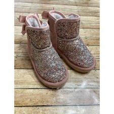 Love and Grow Pink Sparkle Glitter Glow in the Dark Boots Toddler Girl Size 9