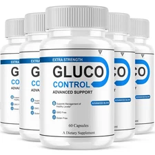 (5 Pack) Gluco Control Capsules, GlucoControl Advanced Formula (300 Capsules)