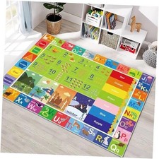 ABC Rug for Kids Playroom,Toddler Alphabet Mats Washable for Baby
