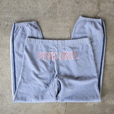 Vtg University of PINK Victoria Secret Sweatpants Xs/s Butt Logo Y2K
