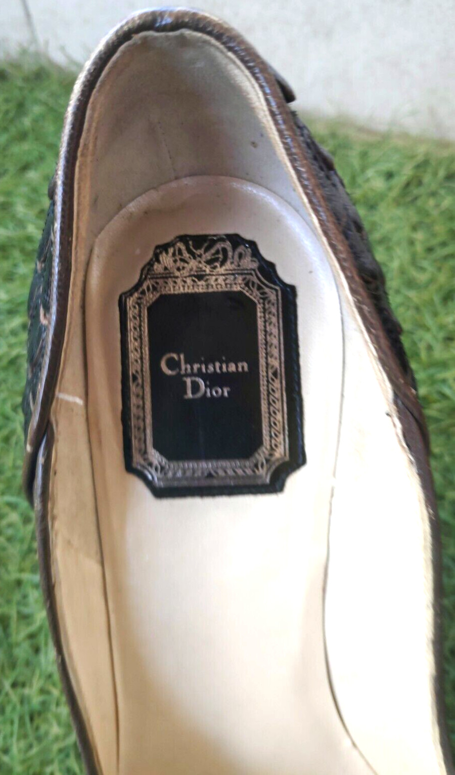 Christian Dior Python Scales Black Leather Pumps … - image 8