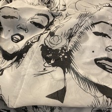 Marilyn Monroe Wearable Art B W Graphic Large Versatile Scarf Shawl Wrap New