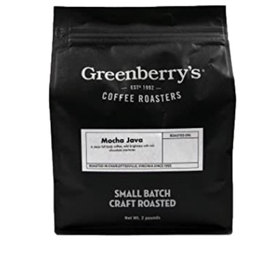 Greenberry s Mocha Java Small Batch Craft Roast Ground Coffee 2 Pound Bag