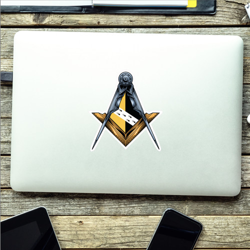 Norfolk Masonic Stickers Square & Compass Union Vinyl Decals - Picture 2 of 10