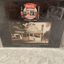 Vintage Coca-Cola Travel Refreshed Collection Note Card Set (1996) *NEW SEALED*