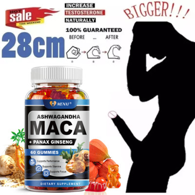 Male Enhancing Libido 60 Gummies - Maca Root,Massive Girth Enlargement Support