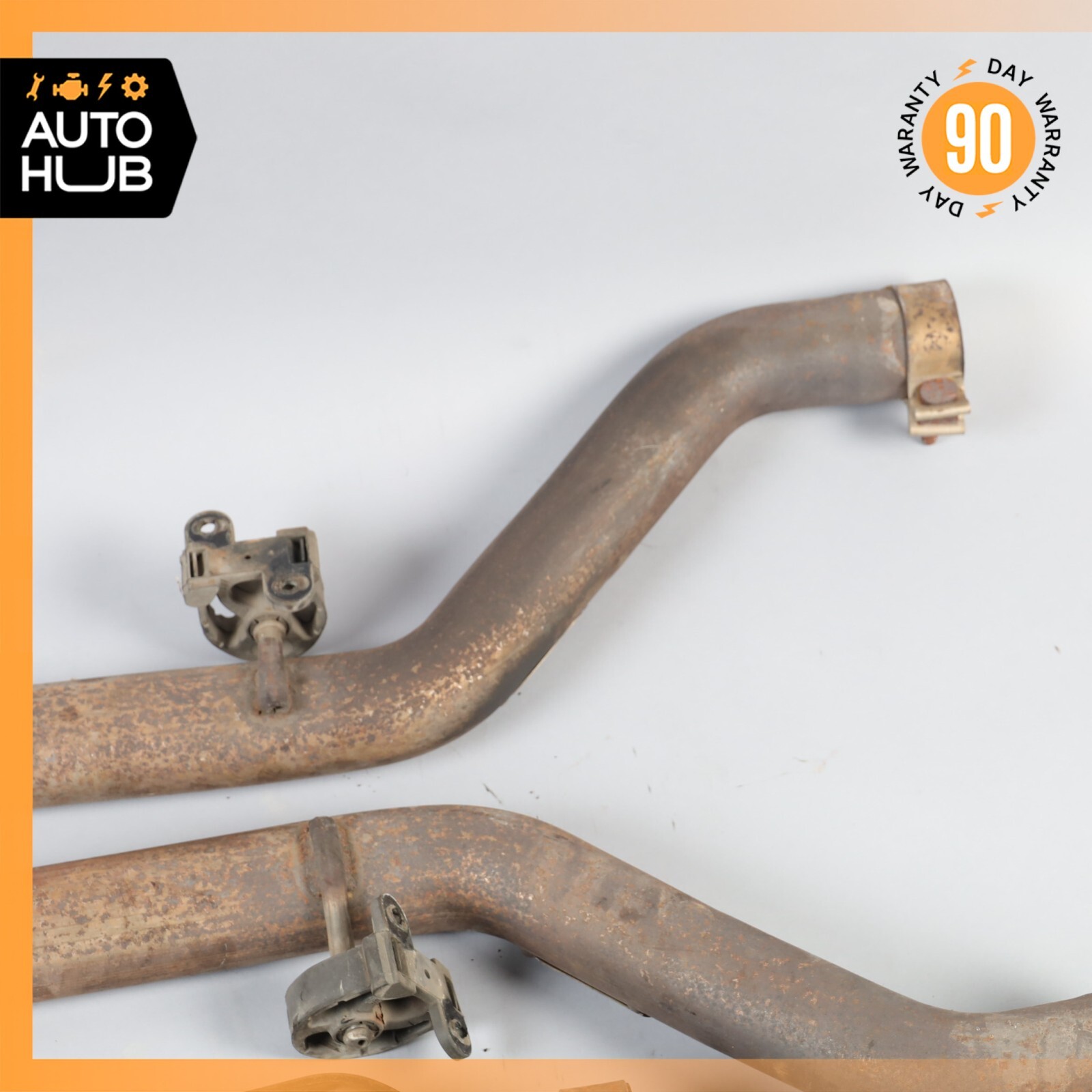 Maserati Spyder M138 4.2L Center Exhaust Resonator w /Pipes Left & Right Set OEM