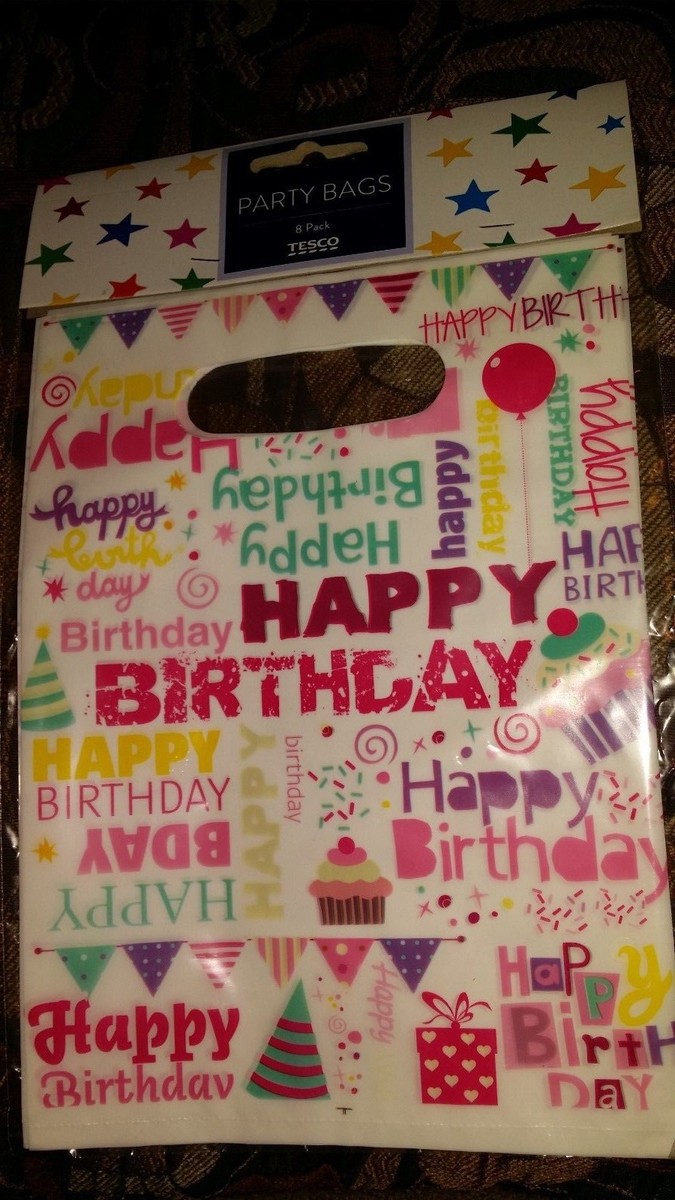 10x Happy Birthday Bags by Tesco FREE P&P UK