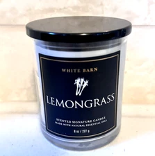 Bath & Body Works Lemongrass Candle Single Wick Scented Essential Oils NEW