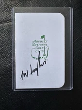 Mackenzie Hughes  Signed Masters Augusta Scorecard #1 BECKETT COA BL20624