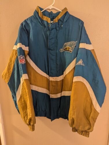 Vintage 1990s NFL Jacksonville Jaguars Apex One Puffer Jacket Size XL Spell Out