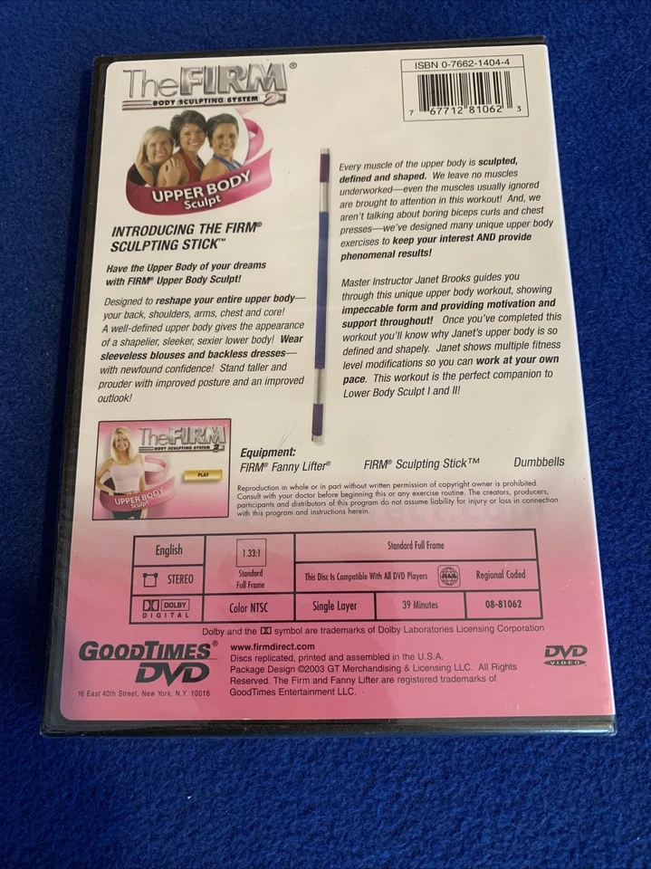 The Firm Body Sculpting System 2 “Upper Body Sculpt” DVD NEW SEALED - Image 2 of 4