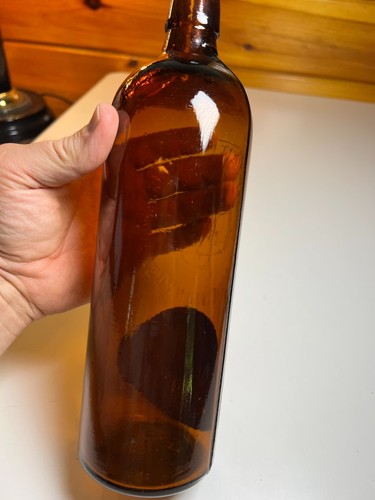 Antique Duffy’s Pure Malt Whiskey Bottle w/ LABEL Amber Glass Rochester NY 1890s - Picture 14 of 19