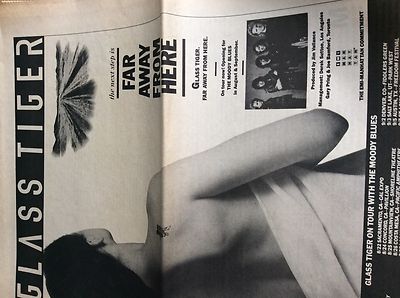 T1-1 Ephemera Faltreklame Glas Tiger weit weg von hier