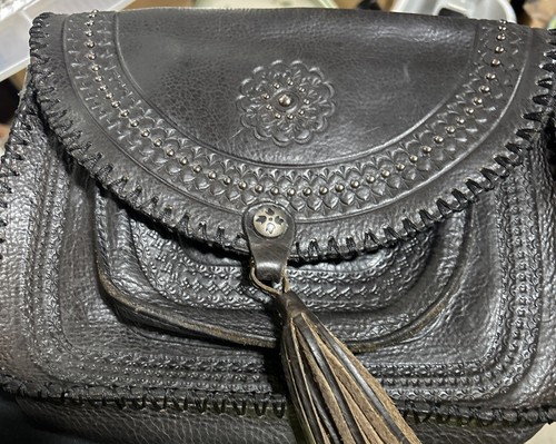 Patricia Nash Beaumont Flap Crossbody Vintage Distressed Leather Bag Purse - Picture 2 of 22