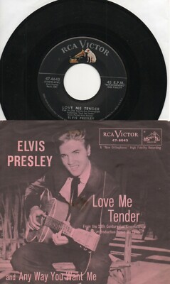 Elvis Presley Love Me Tender Original 45 and Picture Sleeve | eBay