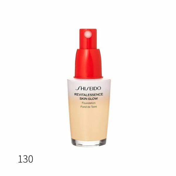 ファンデーション SHISEIDO REVITAL ESSENCE SKIN GLOW 130 Shiseido Revitalessence Skin Glow Foundation SPF 30,PA+++ 30ml