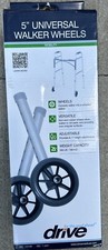DRIVE 5" Universal Walker Wheels 10109 - 350 Lb Weight Limit Open Box but Unused