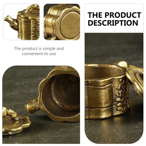 Mini Copper Pot Ornament Retro Chinese Teapot Small Kettle Home Decor - Picture 6 of 12