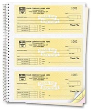 1000 Cash Receipts / In Books / Nebs/Deluxe # 693, 3 Part / Our Best Seller