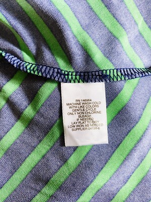 に Liz Claiborne Womens Dress Size 18 Blue & Green Striped Sleeveless
