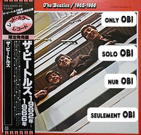 THE BEATLES 1962-1966 Japan ( EAS-50021-22 ) ***Only OBI*** | eBay