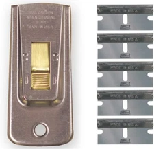 IVY Classic 11156 Razor Blade Scraper with 5 Blades, Made in USA