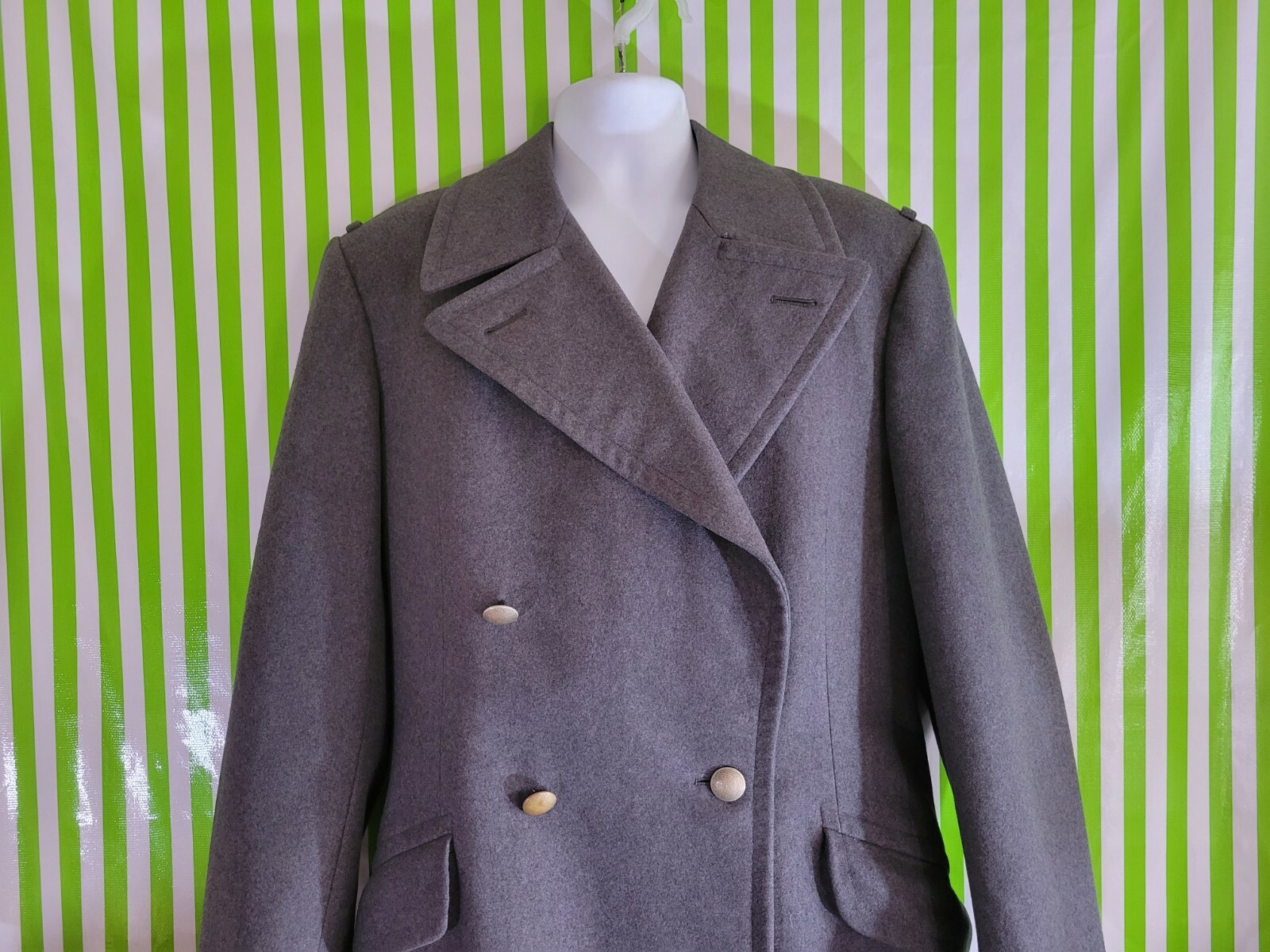 Vtg 90s BULAG MUNCHEN GERMAN MILITARY WOMENS GRAY WOO… - Gem